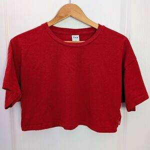 Aritzia Tna Cropped Boxy Tee – Red, Size M #158